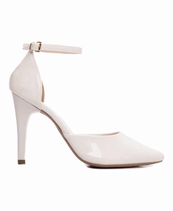 Sapato Feminino Scarpin Torricella Confortável Saia e Blusa Branco - Imagem 3
