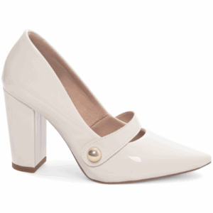 Sapato Feminino Scarpin Torricella Com Tira em Aplique Lateral e Maior Conforto